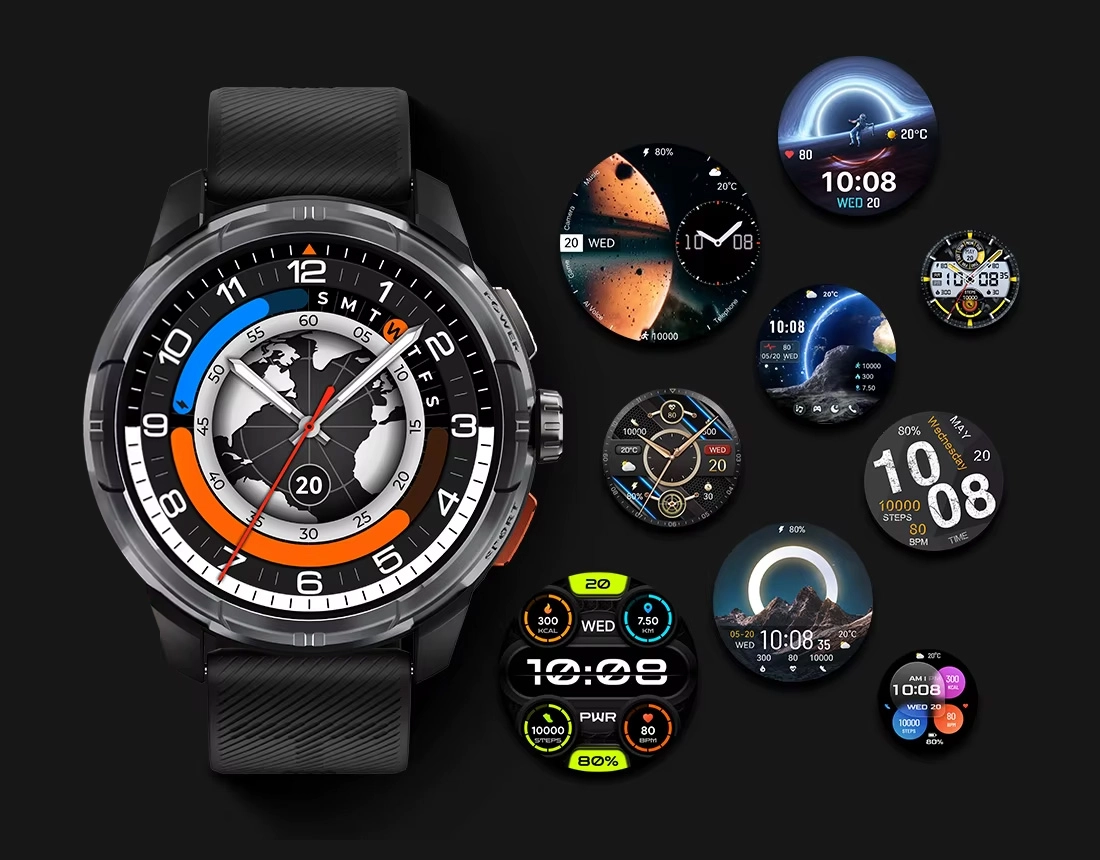 Haylou Solar Ultra with many watch faces