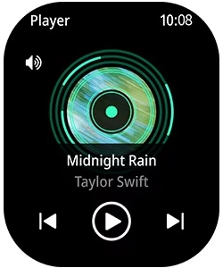 Pantalla de control de música de HAYLOU Velo
