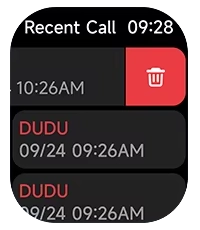 Call history on Haylou Watch Faro