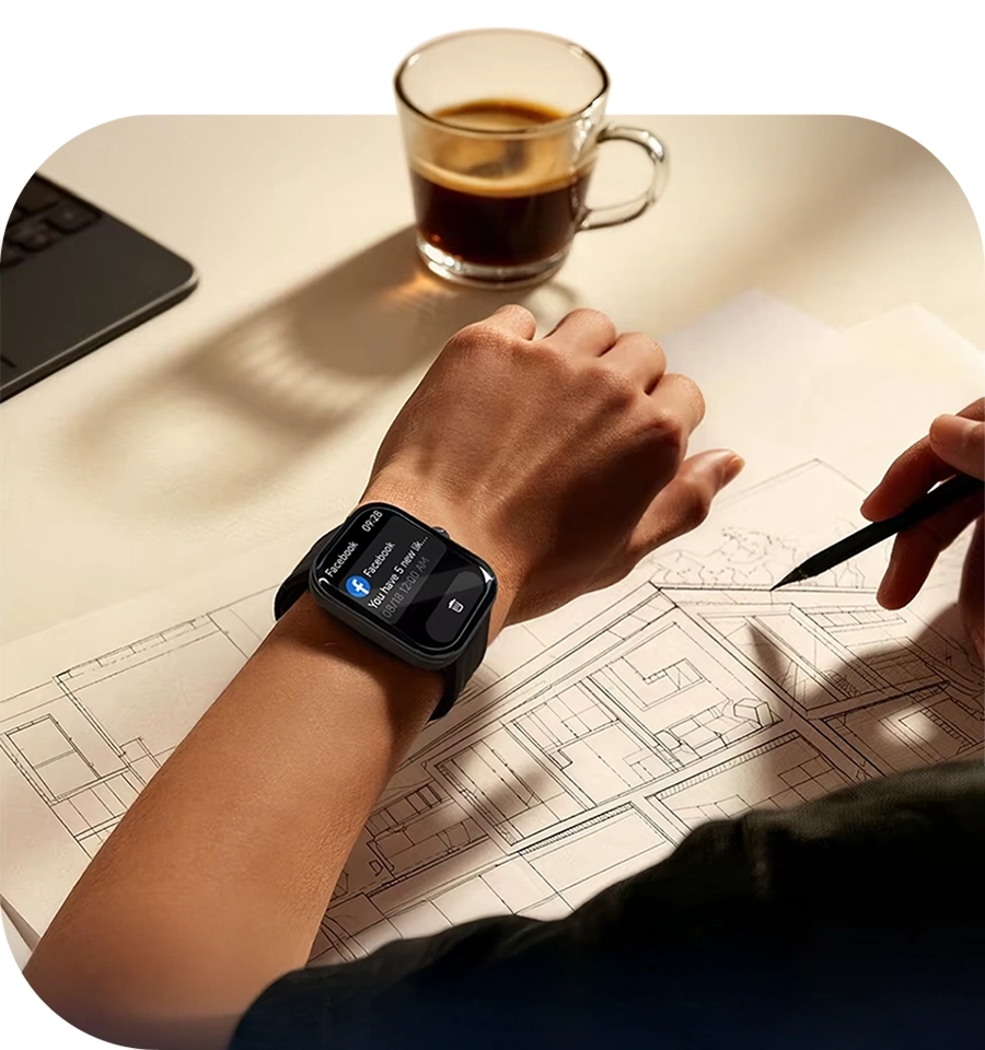 Smart notifications on Haylou Watch Faro