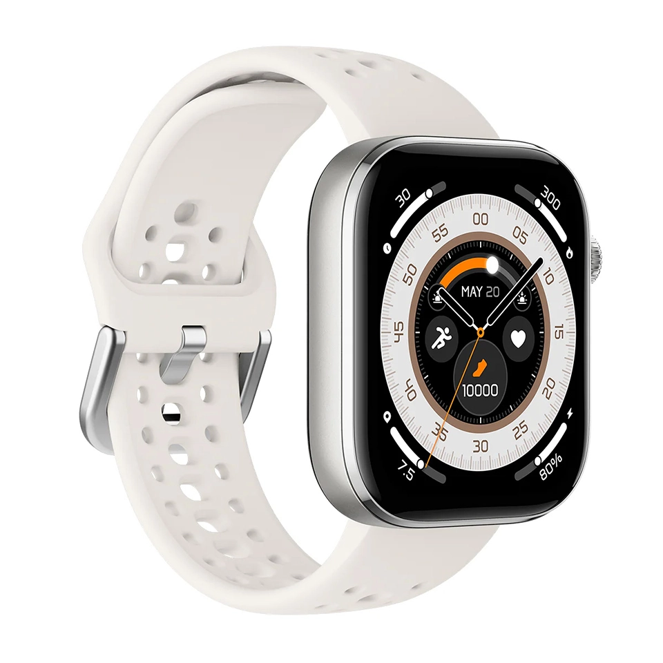 HAYLOU Watch Hyper silver model angled view