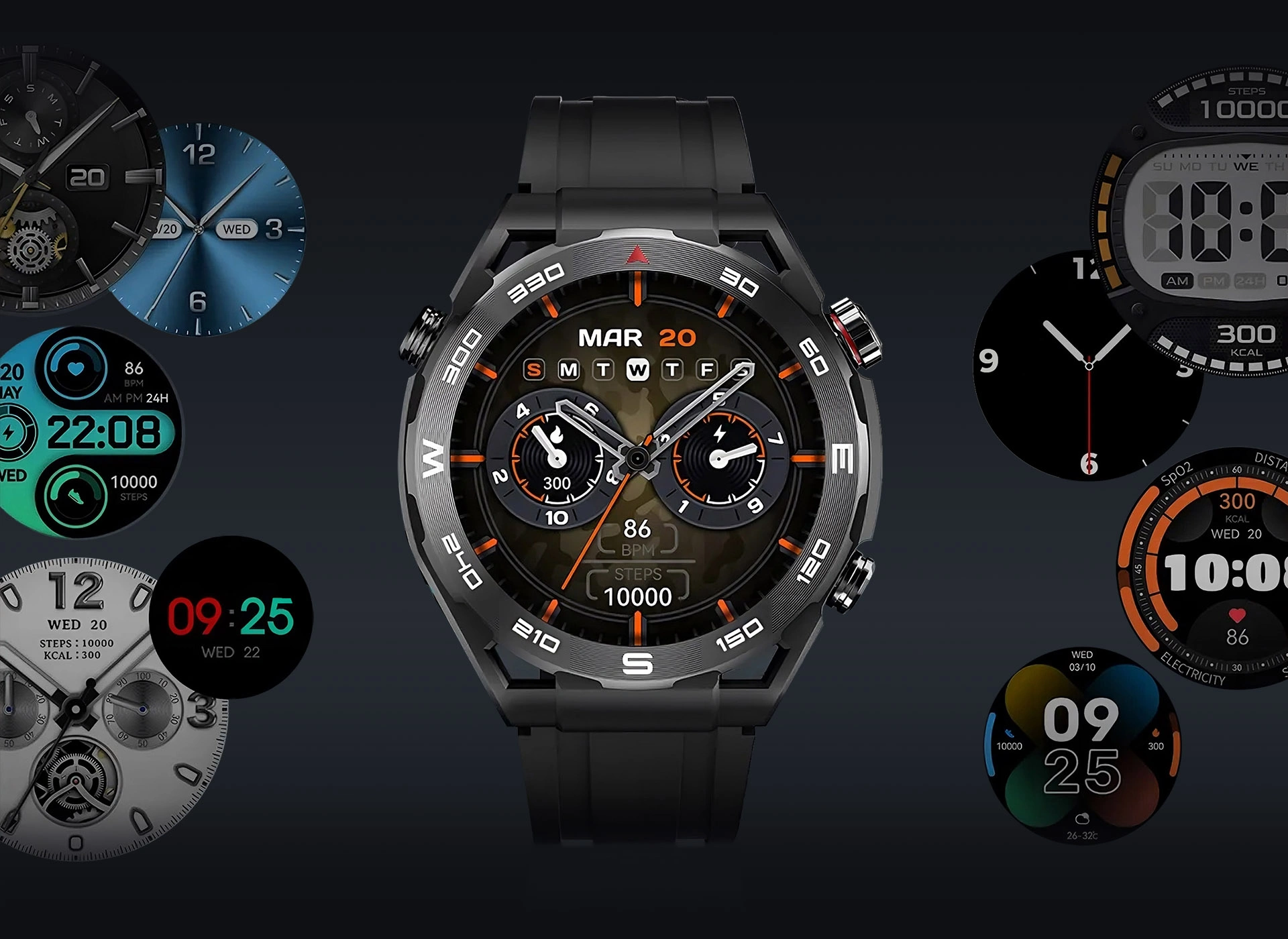 Haylou Watch R8 Many watch faces