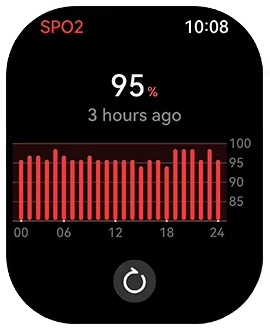 HAYLOU Watch S6 SpO2 tracking screen