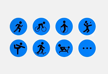 Sports modes icons