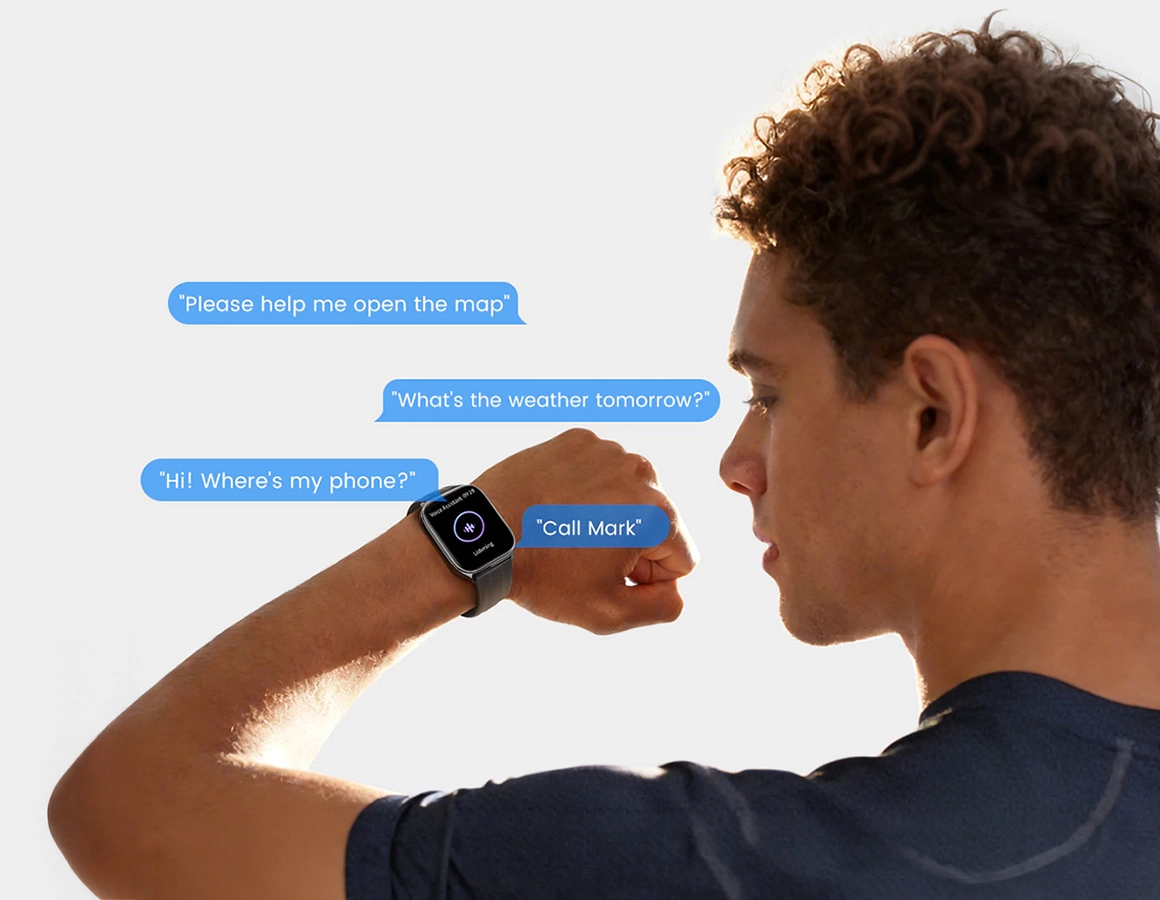 Voice commands on HAYLOU Watch 3