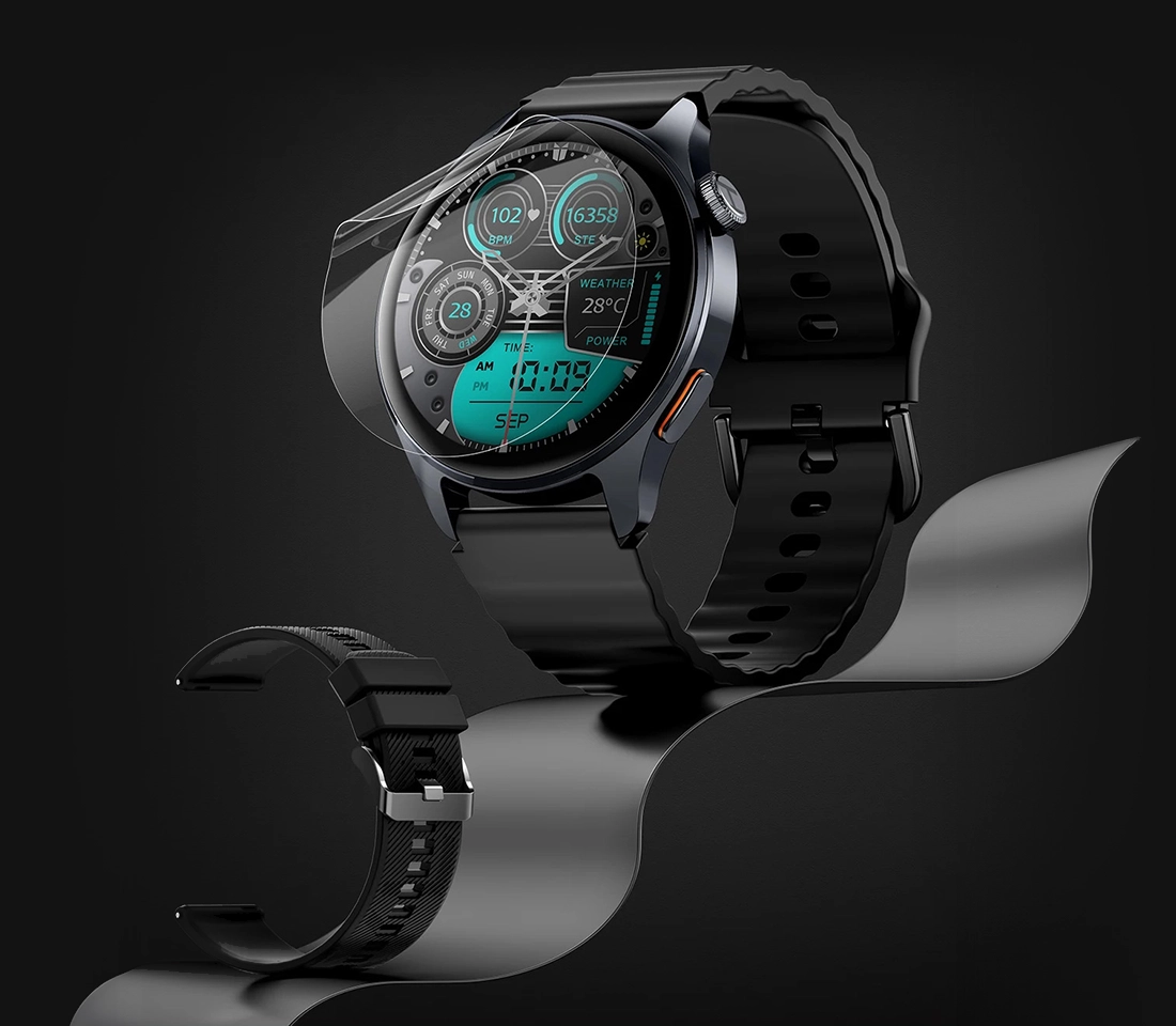Haylou Watch 4S with screen protector and extra strap