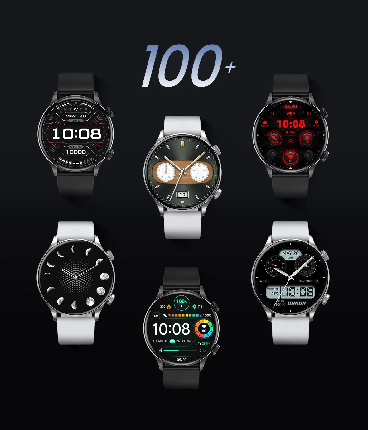 Haylou Solar Plus RT3 100+ watch faces