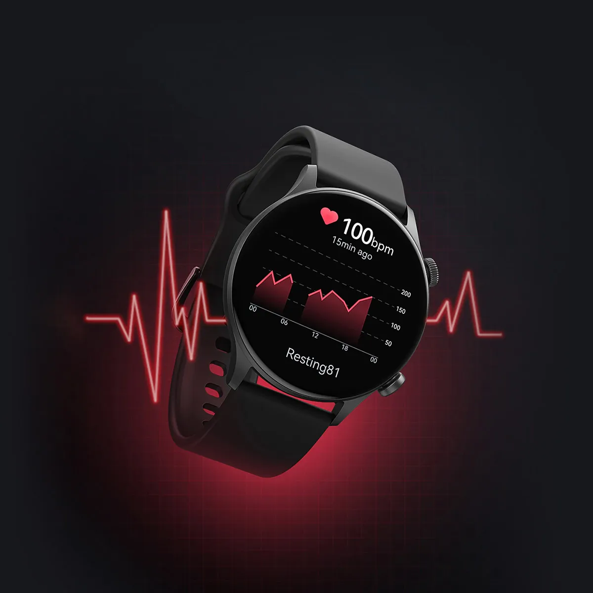 Haylou Solar Plus RT3 heart rate monitoring screen