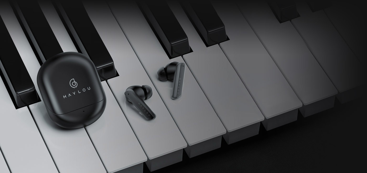 Haylou X1 Pro Photo on piano keys