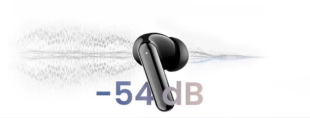Fones HAYLOU Flowbuds N50 com ANC de -54 dB