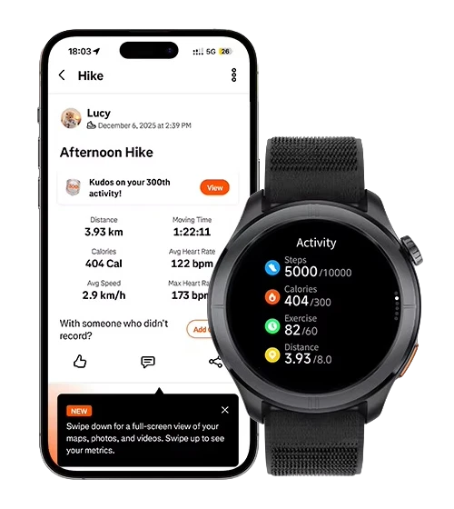 Sincronização do HAYLOU Solar Neo 2 com o Strava
