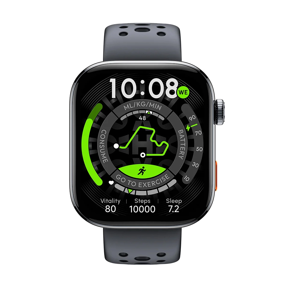 HAYLOU Watch Hyper preto, vista frontal