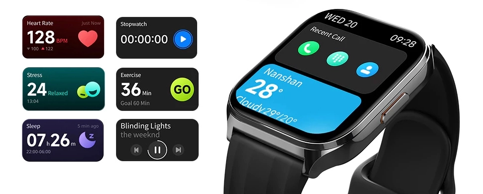 HAYLOU Watch 3 widgets rápidos