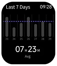 Histórico de sono do HAYLOU Watch 3