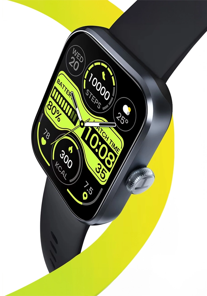 HAYLOU Watch 4 preto com fita amarela