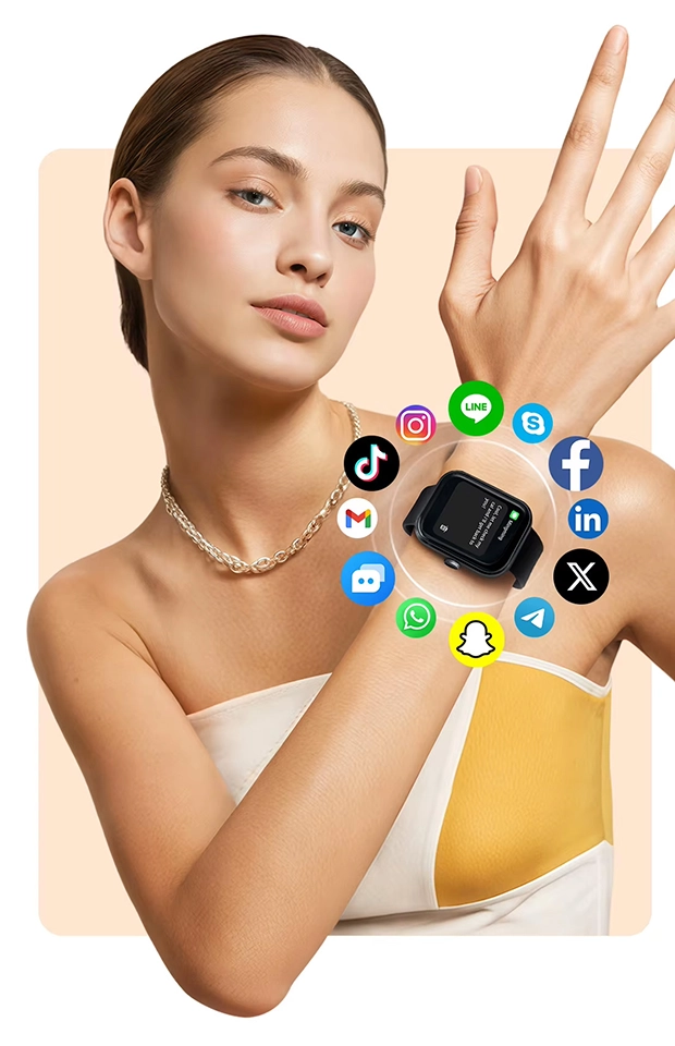HAYLOU Watch 4 Notificações de mensagens inteligentes