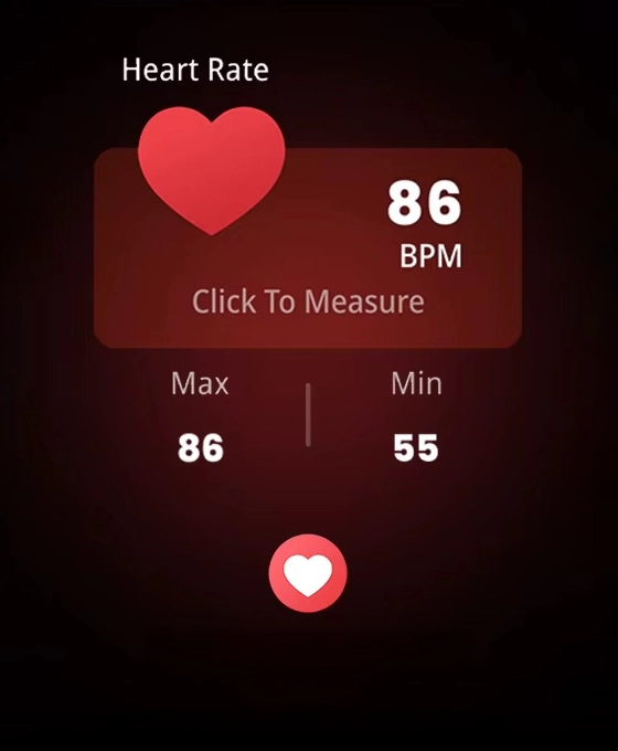 Ecrã do ritmo cardíaco do HAYLOU Watch 4