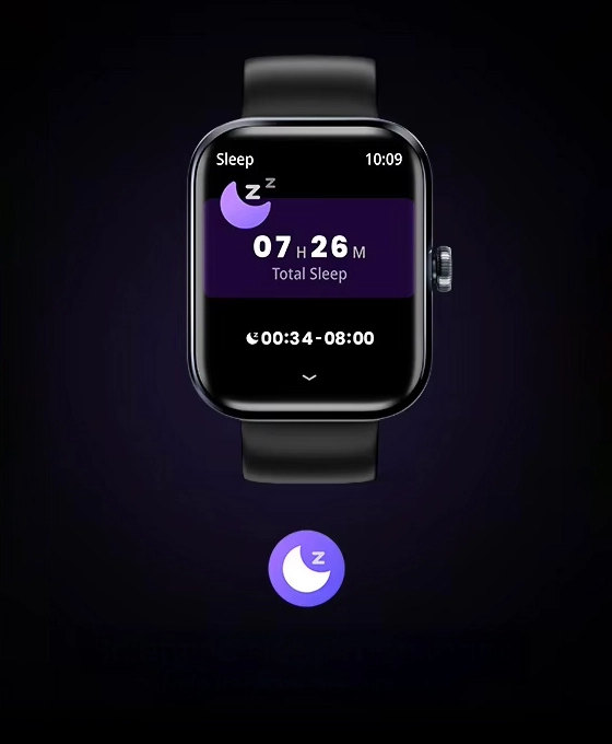 Ecrã de monitorização do sono do HAYLOU Watch 4