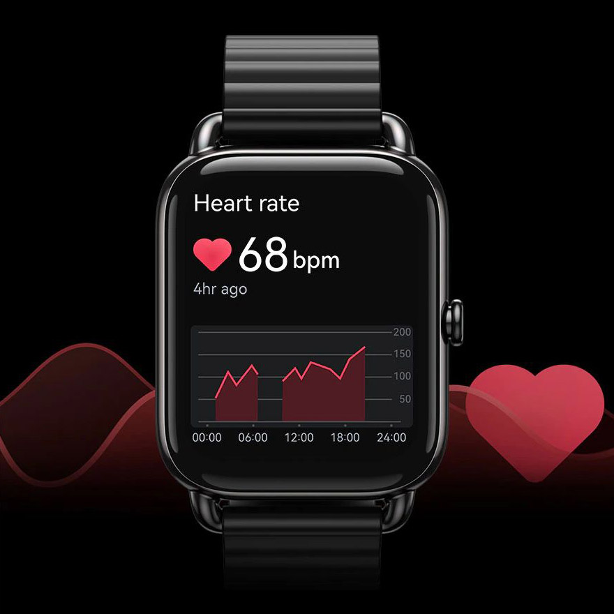 Ecrã de monitorização da frequência cardíaca Haylou RS4 Plus